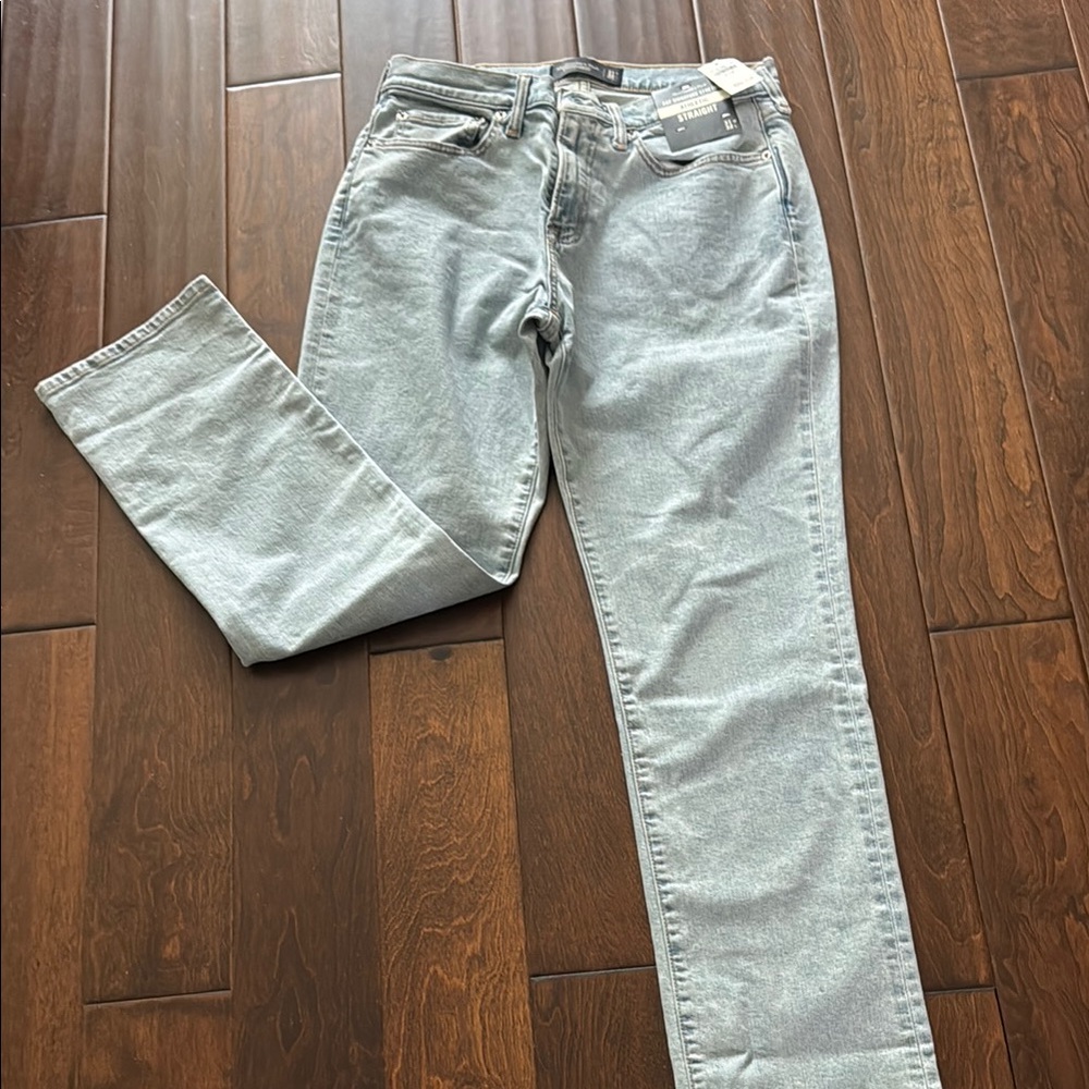 Abercrombie & Fitch Gray Straight Jeans